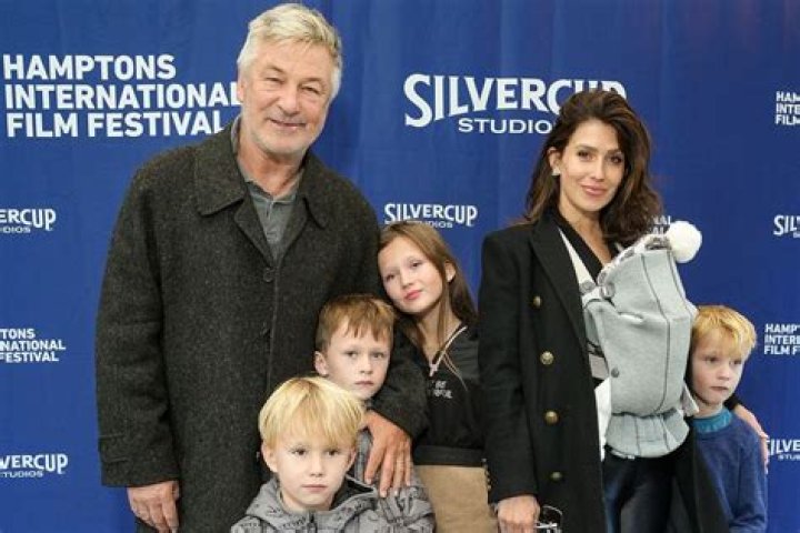 
Alec and Hilaria Baldwin Attend Hamptons International Film Festival with Five of Seven Kids 