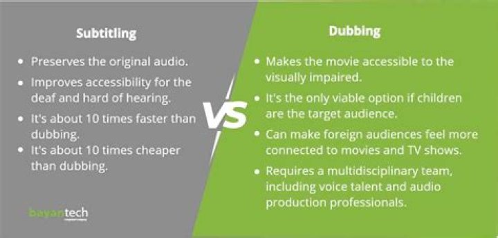 Difference between dub and sub