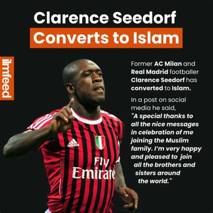 
Former AC Milan And Real Madrid Footballer Clarence Seedorf Has Converted To Muslim 