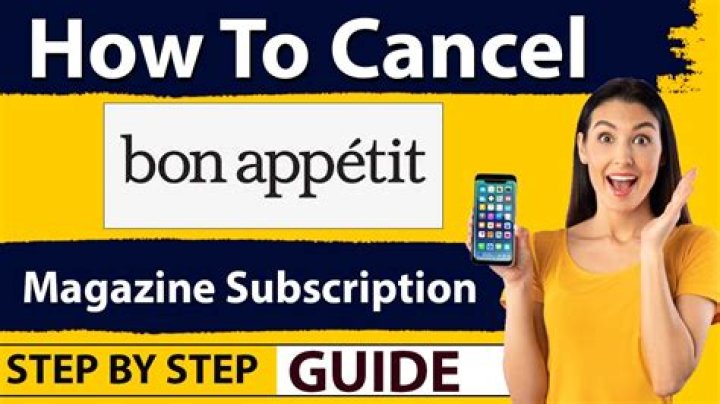 How to cancel bon appetit subscription