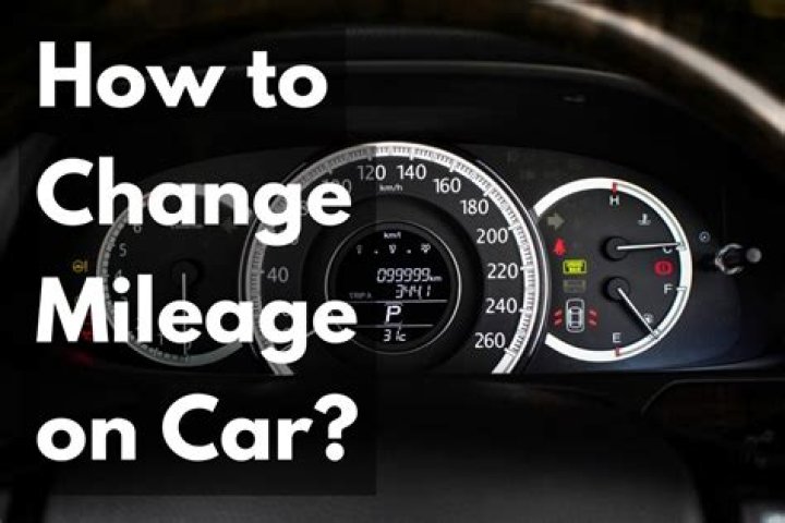 How to change mileage on car