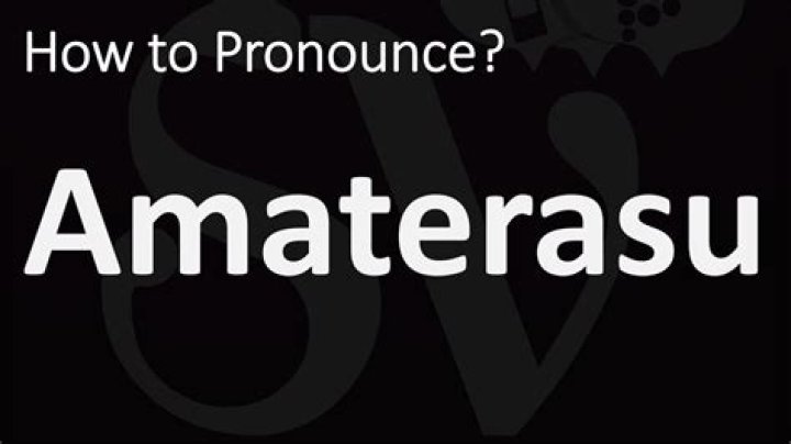 How to pronounce amaterasu