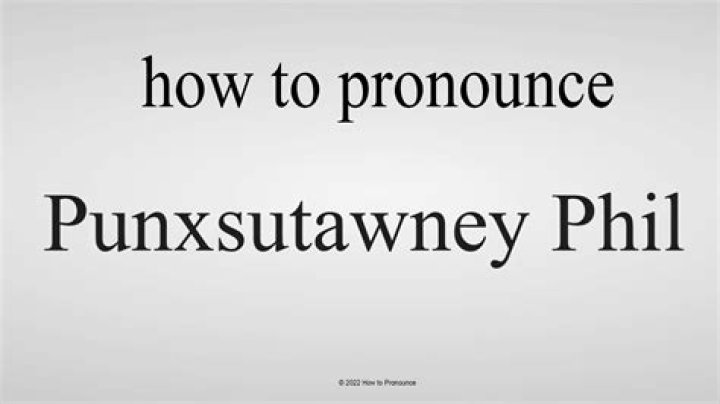 How to pronounce punxsutawney