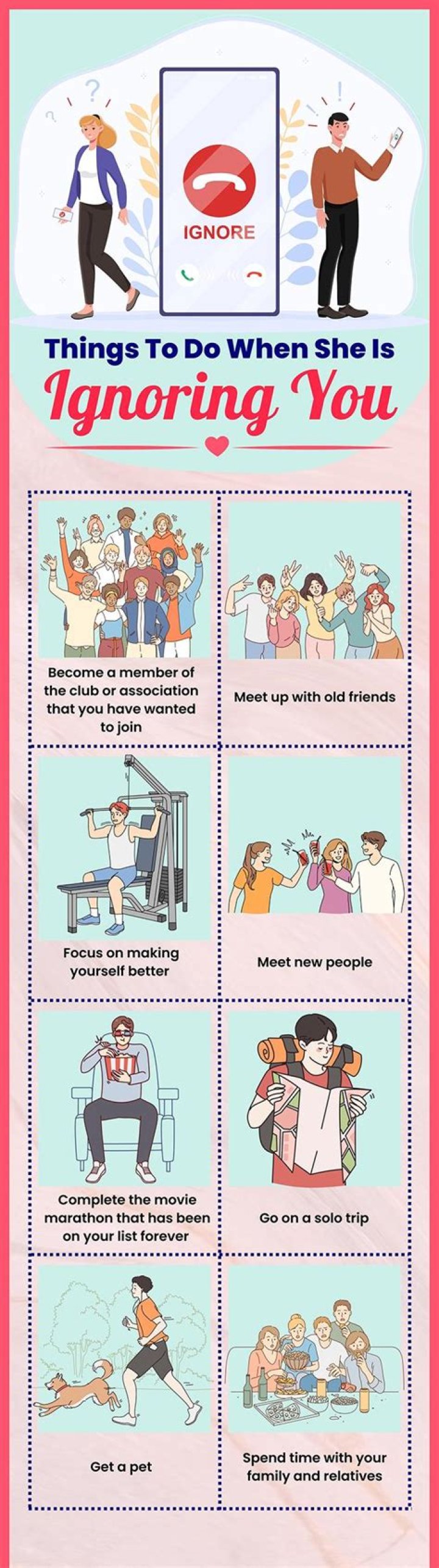 How to react when virgo man ignores you