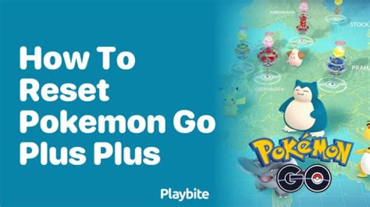 How to reset pokemon go plus