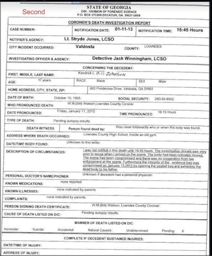 
Kendrick Johnson Autopsy Photos – Is His Real Cause Of Death Finally Revealed? 