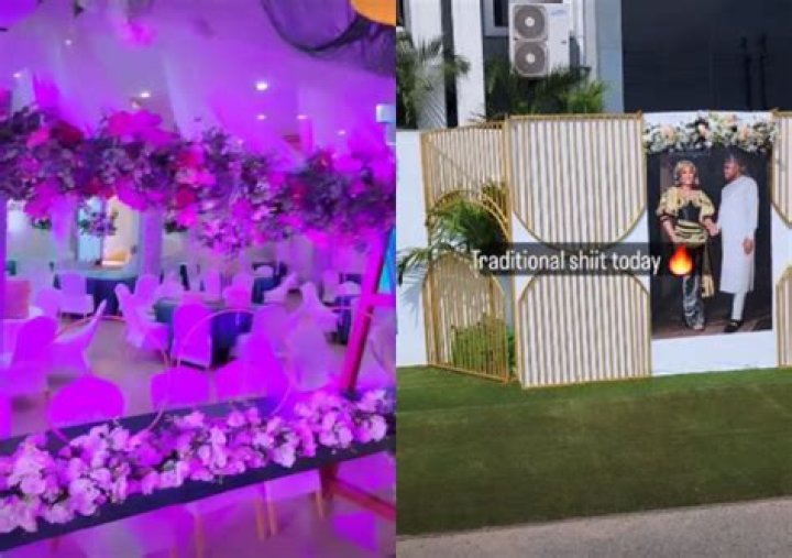 
“Money Good oo” – Isreal DMW Screams, Gives Sneak-Peek Of His Exquisite Traditional Marriage Setting 