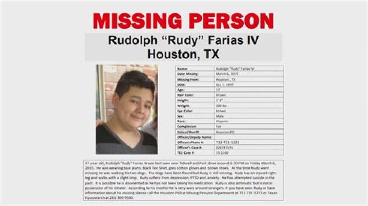 What happened to Rudy Farias? Missing Texas high school student found 8 years after disappearance